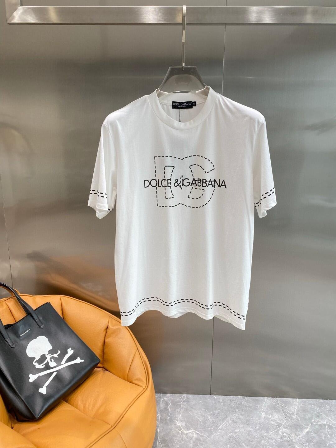 Dolce & Gabbana Stitched DG Logo T-Shirt