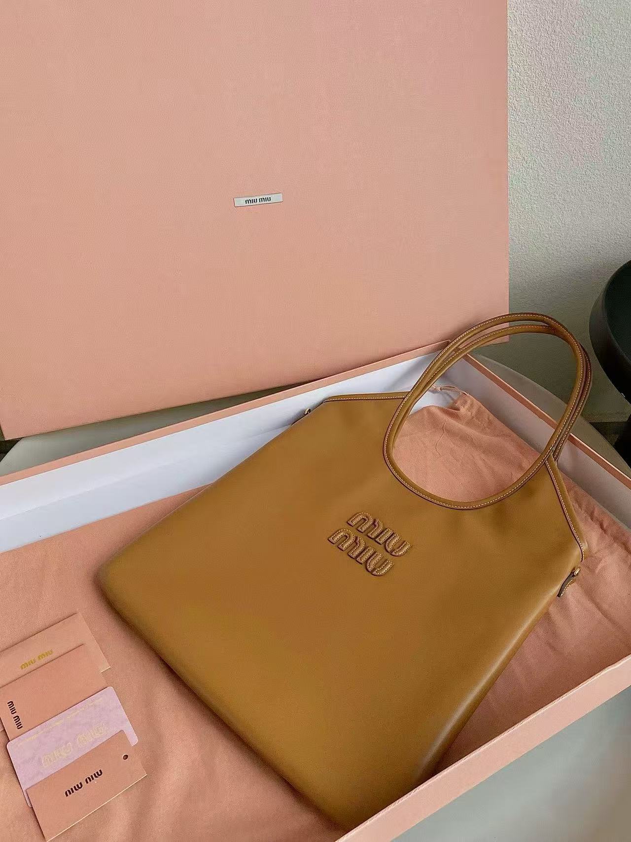Miu Miu Leather Tote Bag