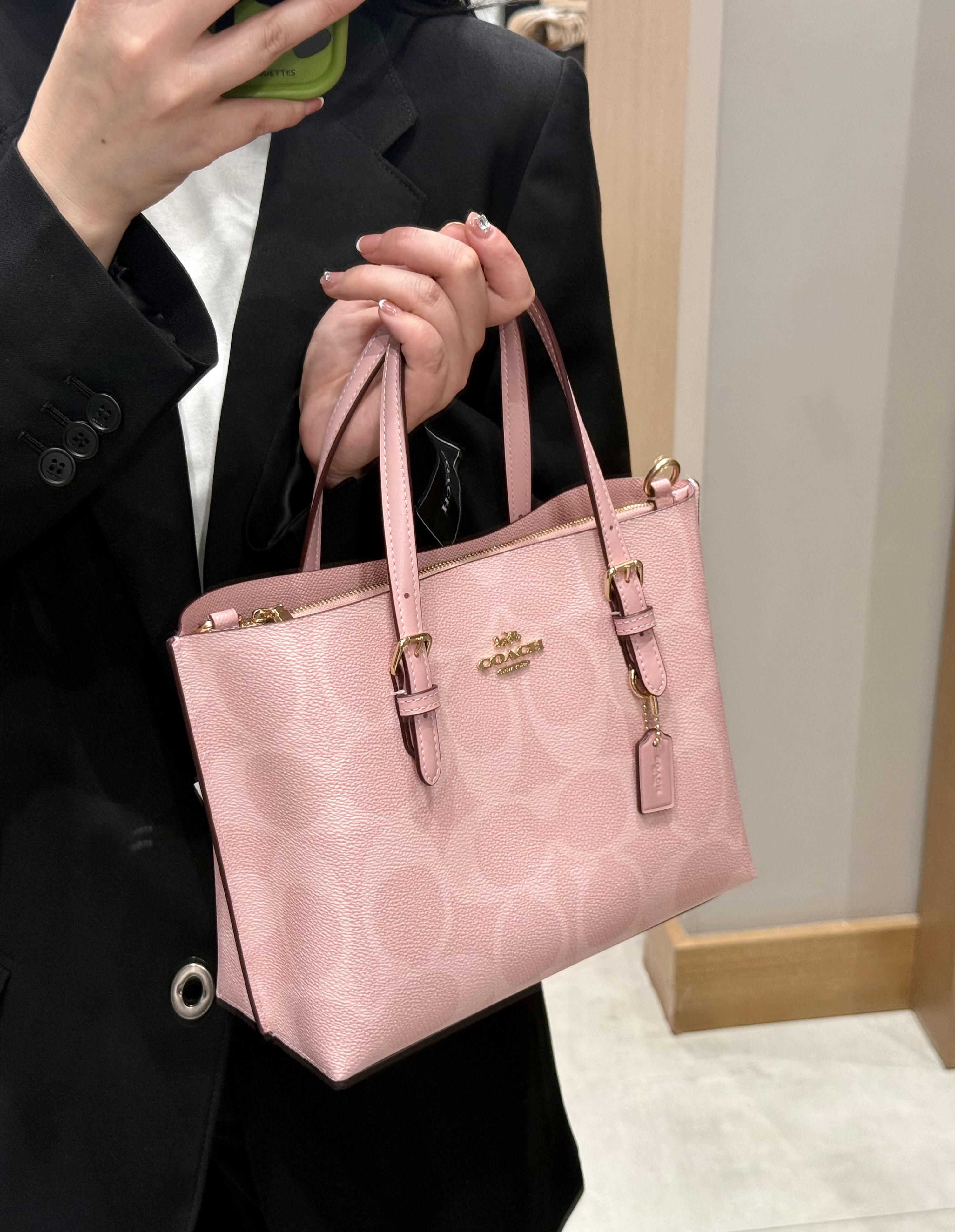 COACH Pink Signature Tote Bag