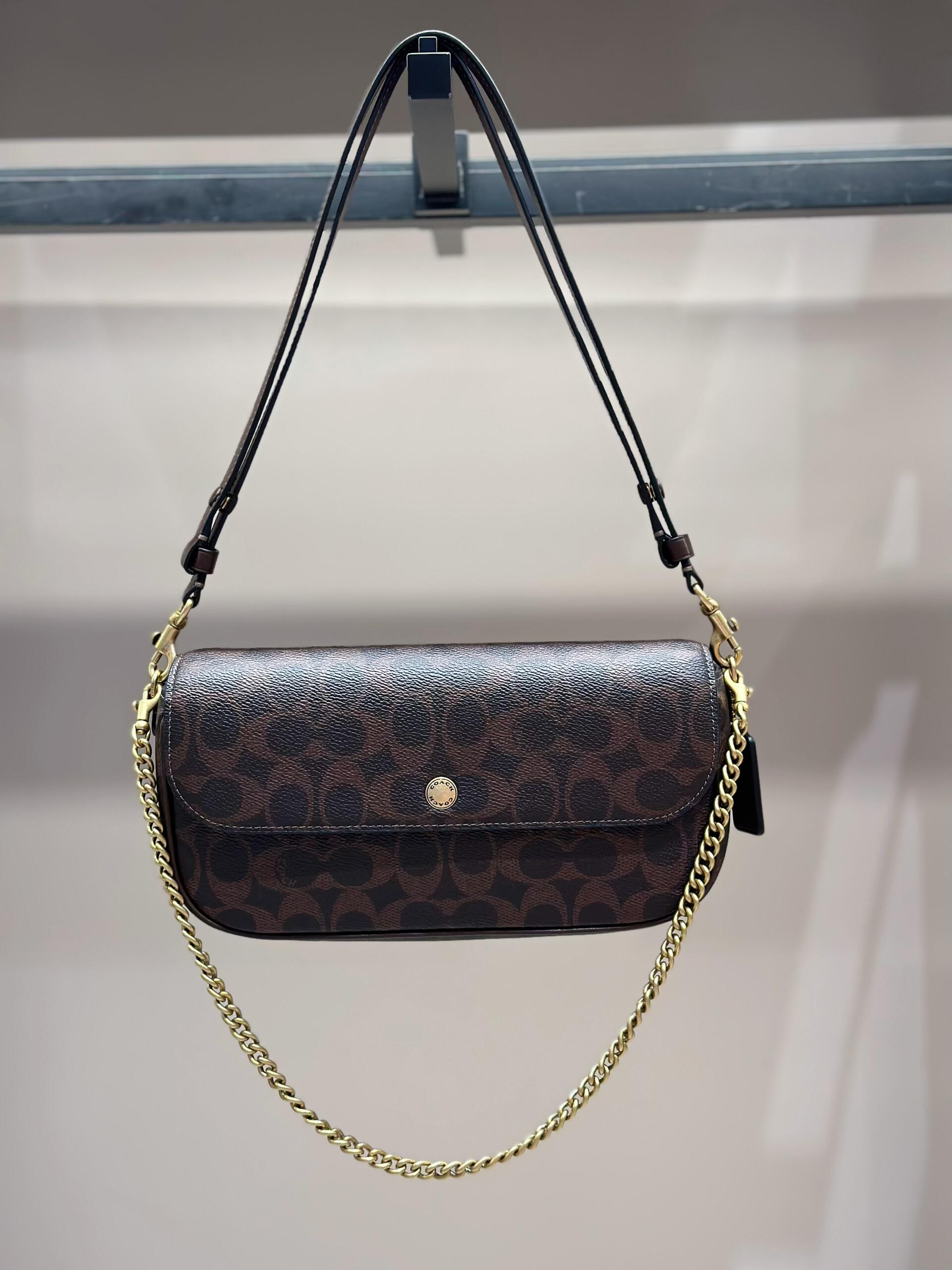 Monogram Chain Shoulder Bag