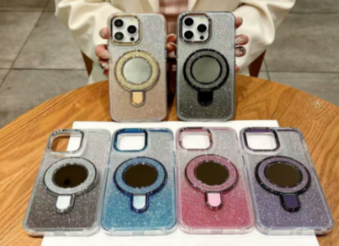Glitter Magnetic Ring Phone Case