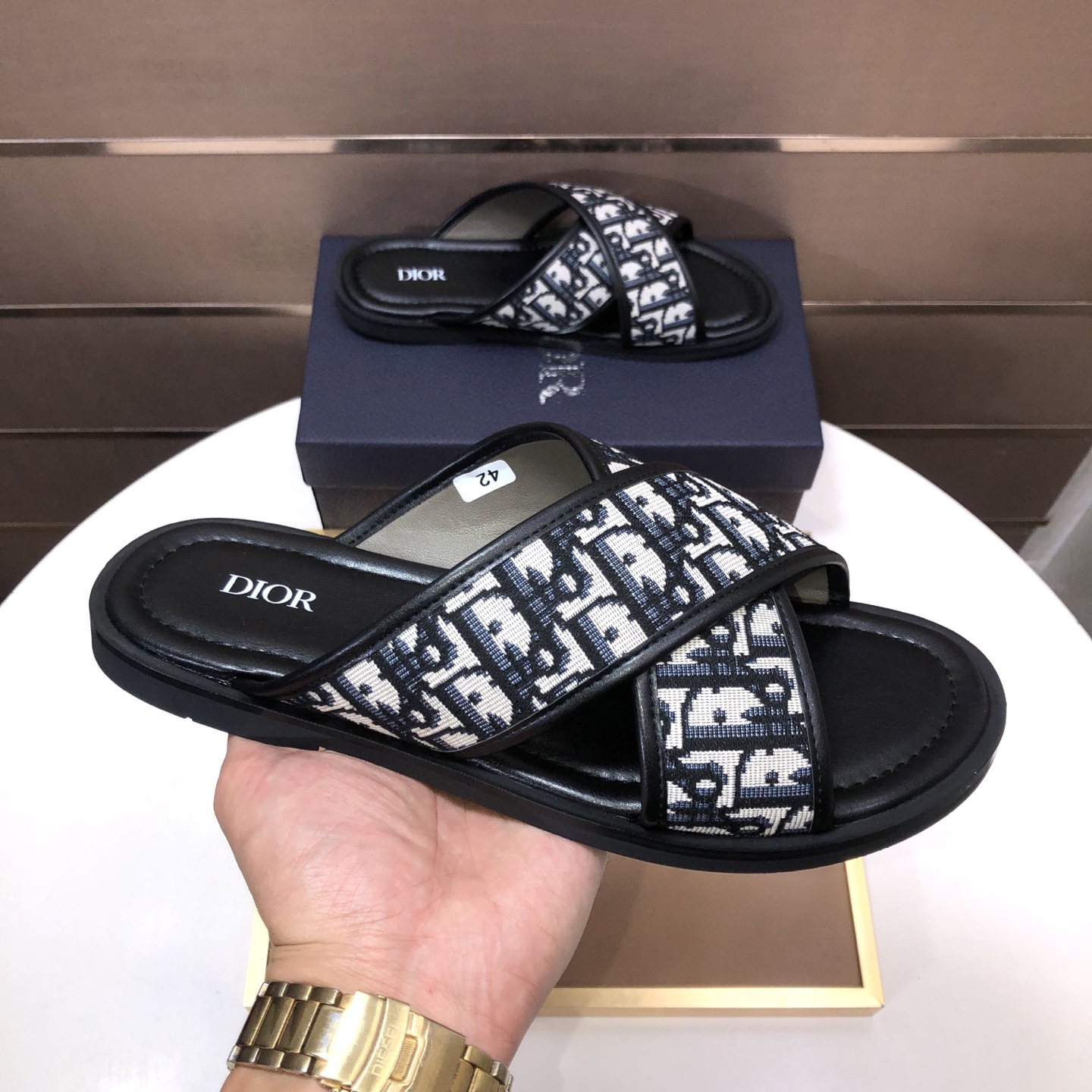 DIOR Oblique Cross-Strap Sandals
