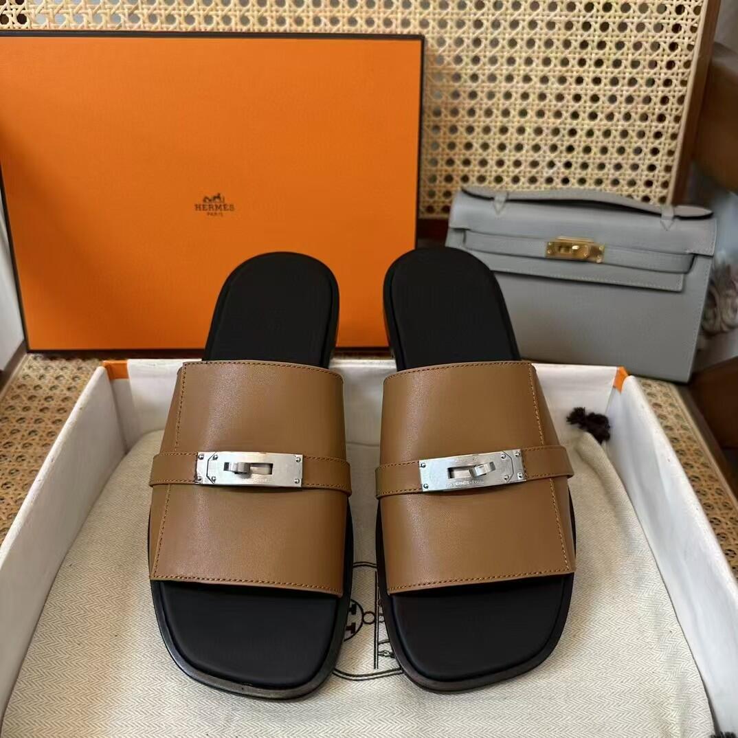 Hermès Kelly Buckle Slide Sandals