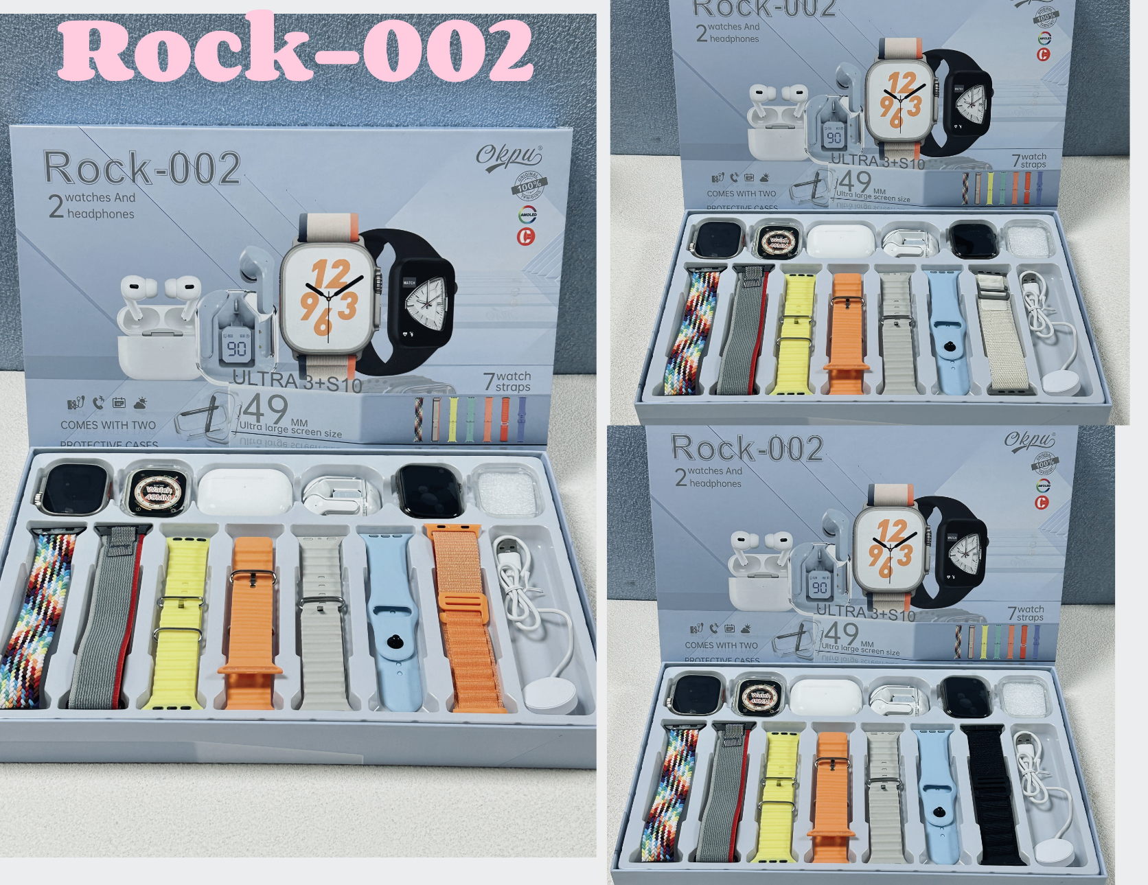 ROCK-002 Ultra 3 + S10 Smartwatch Gift Set