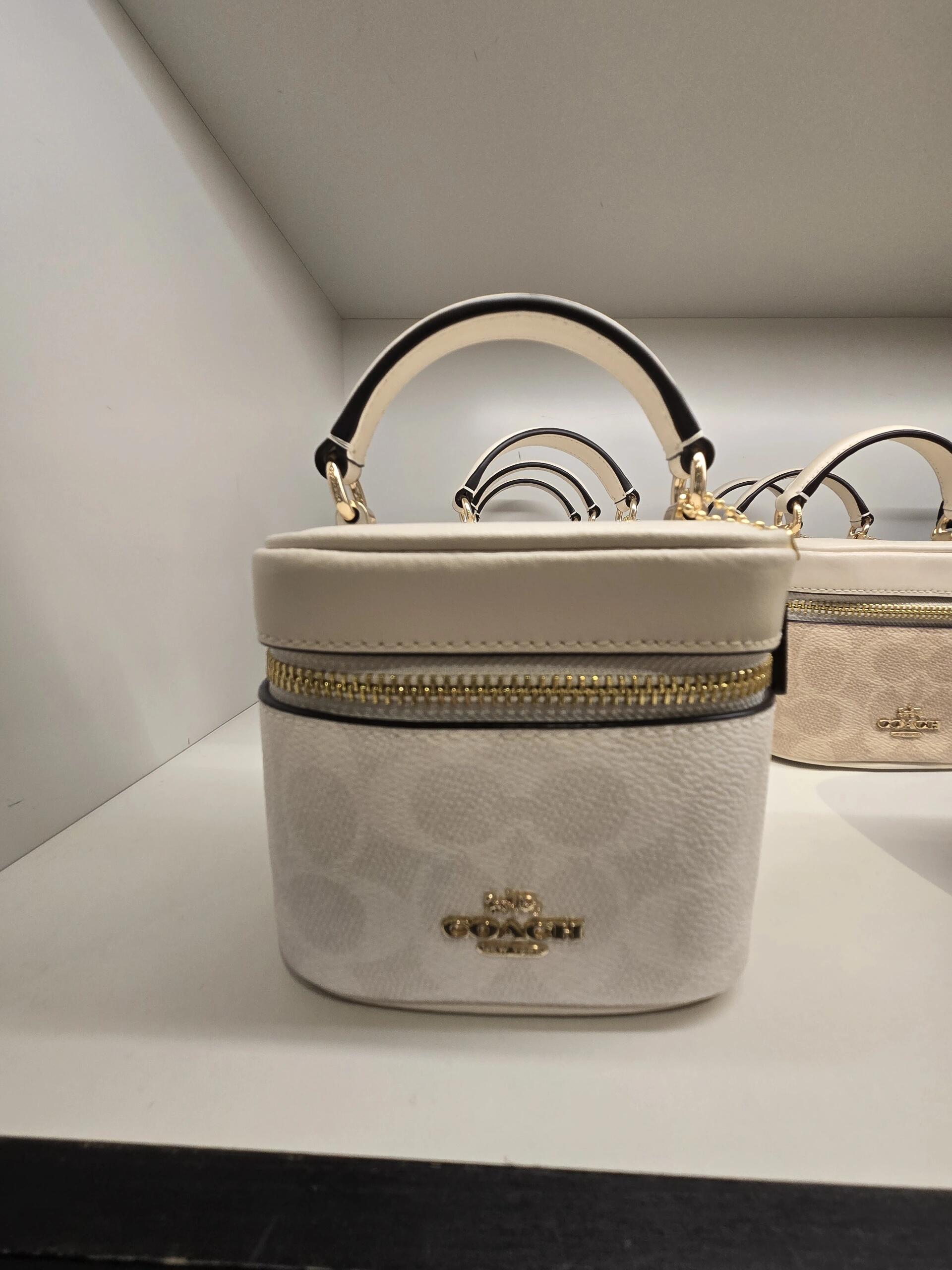 Coach Signature Vanity Top-Handle Bag
