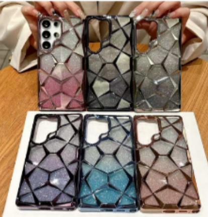 Geometric Glitter Phone Case