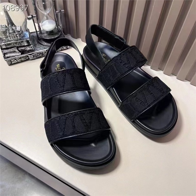 Valentino Garavani Tonal VLogo Double-Strap Slingback Sandals 108997
