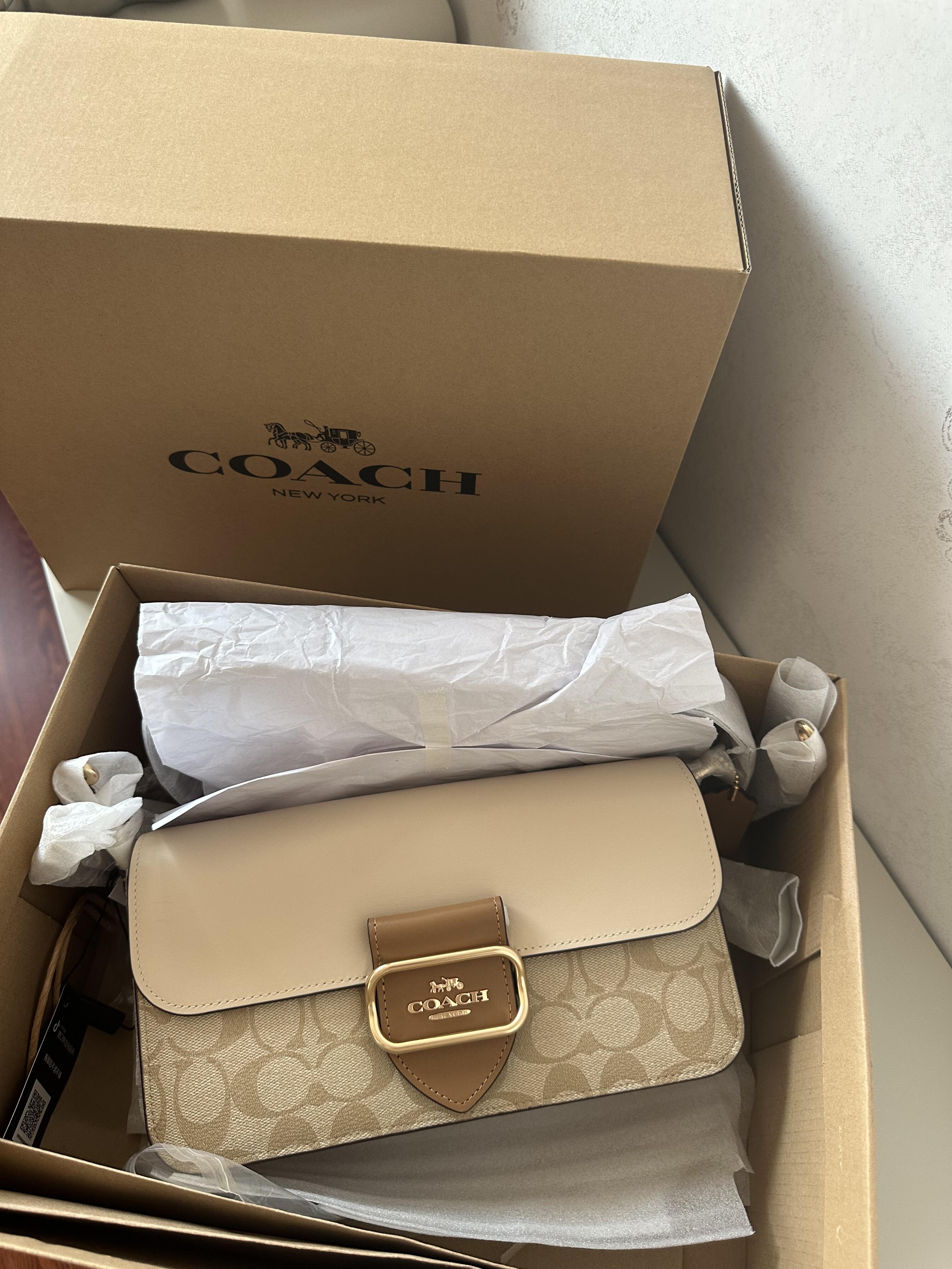 COACH Signature Buckle Flap Bag