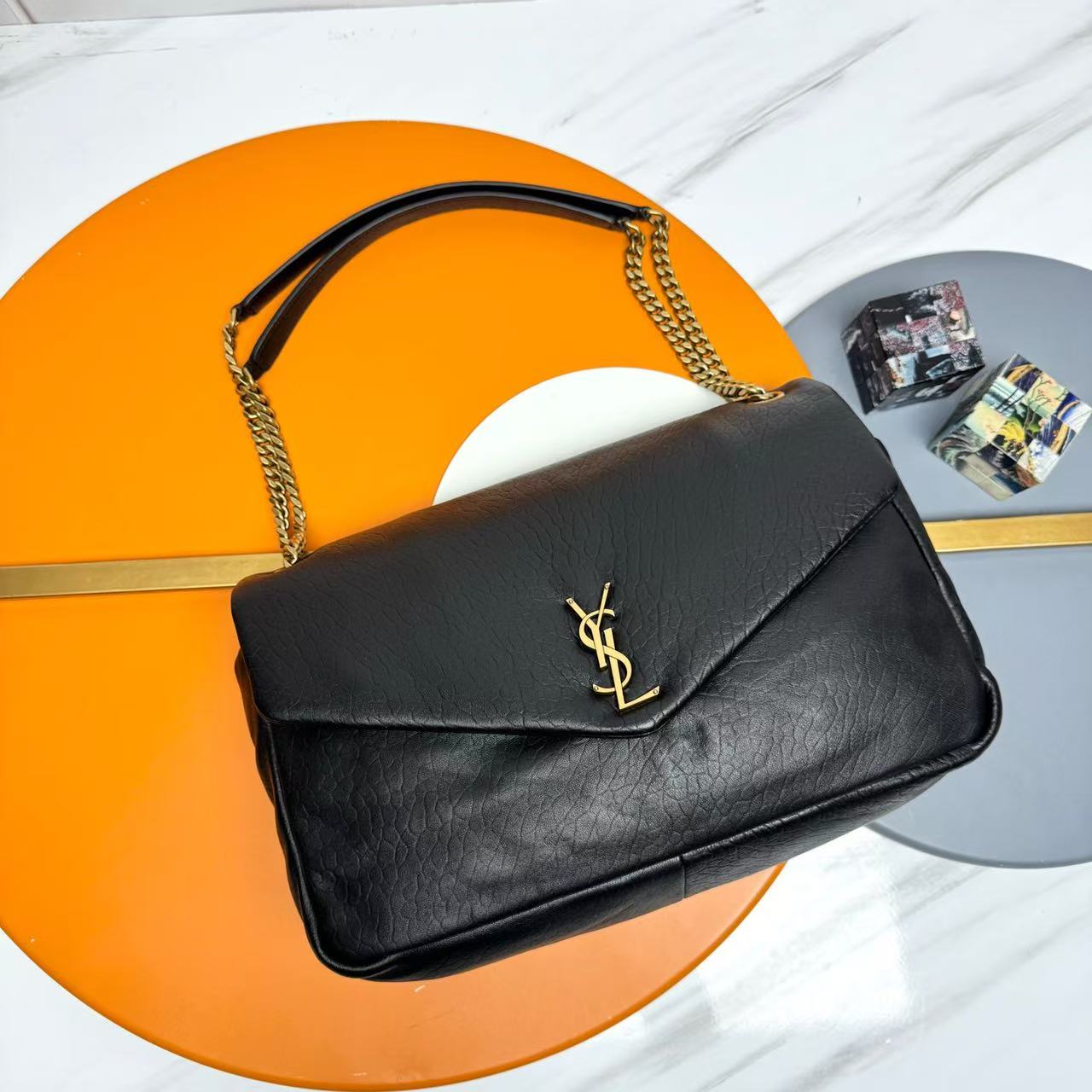 Saint Laurent Black Chain Shoulder Bag