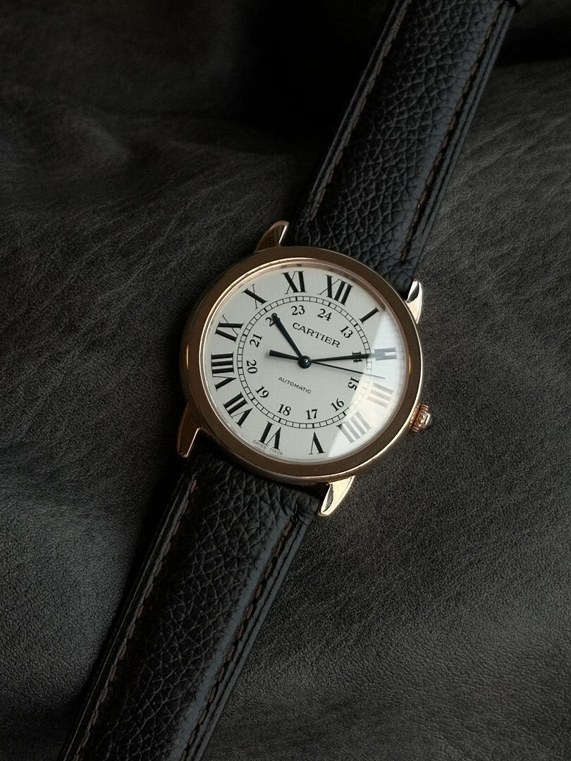 Cartier Automatic Leather Strap Watch