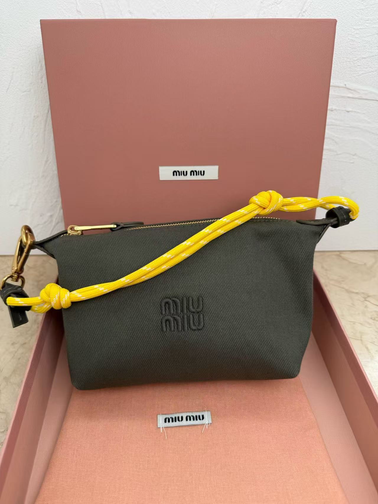 Miu Miu Logo Zip Crossbody Bag
