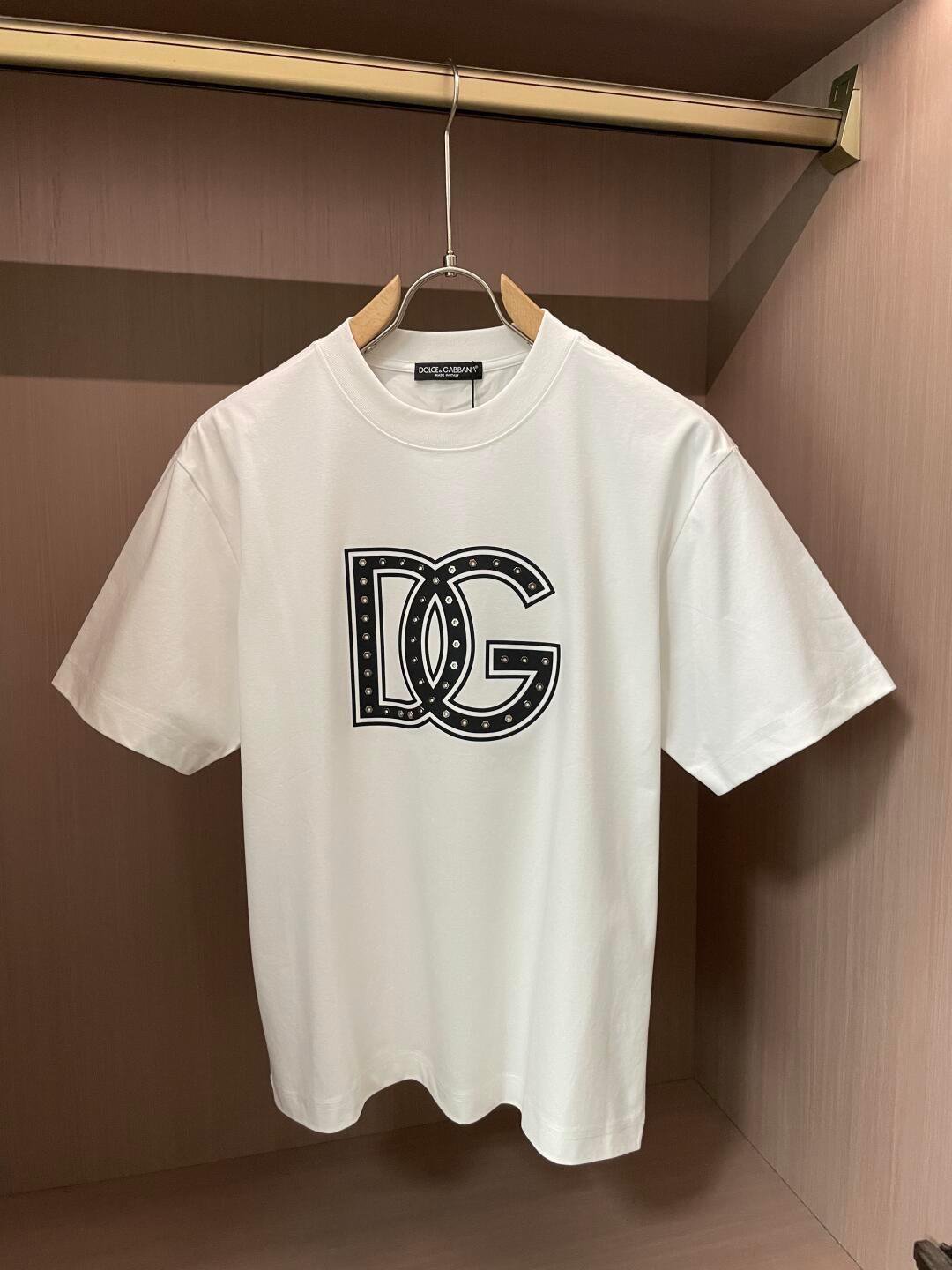 Dolce & Gabbana Embellished DG Logo T-Shirt