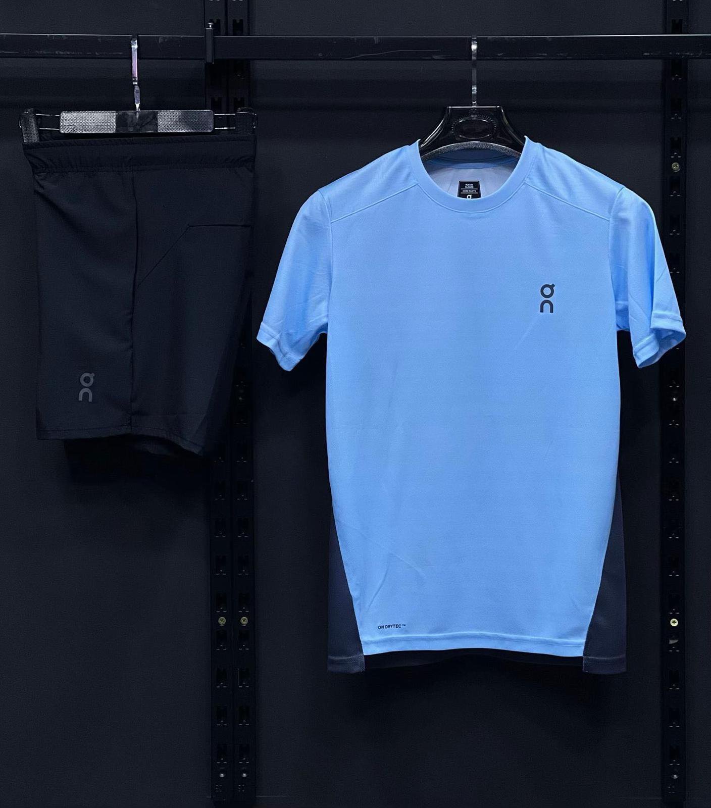On Short-Sleeve Performance Shirt and Shorts Set