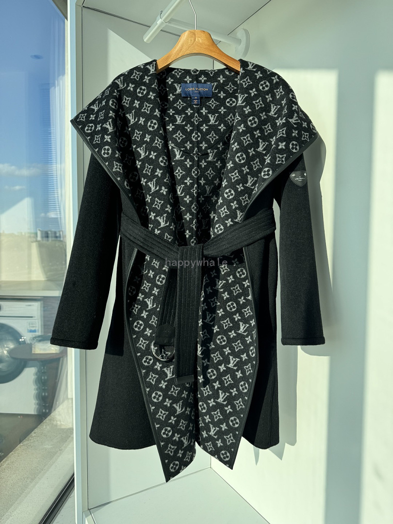 Louis Vuitton Monogram Belted Coat