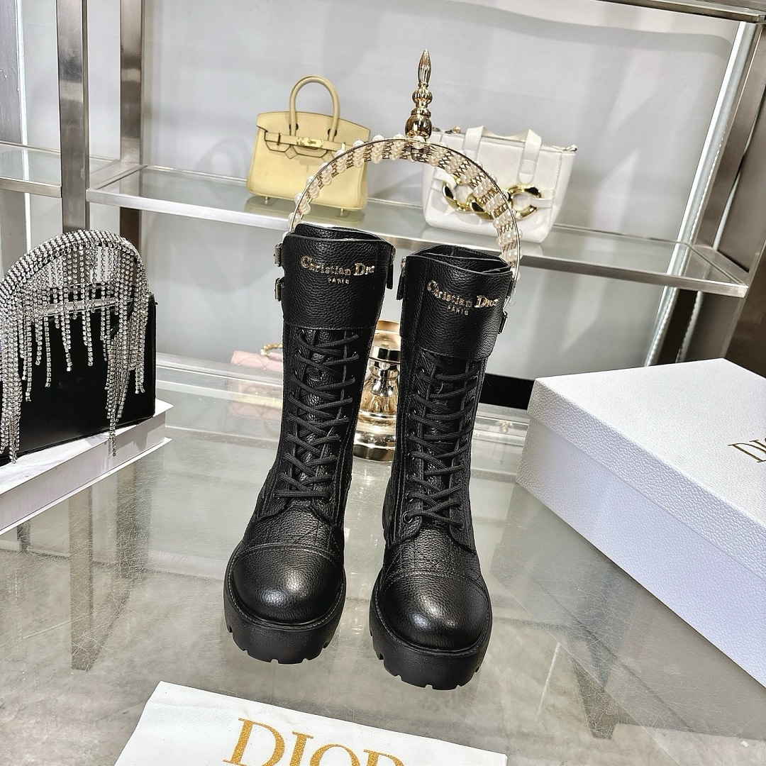 Christian Dior Lace-Up Combat Boots