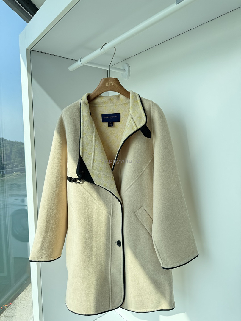 Louis Vuitton Cream Wrap Coat