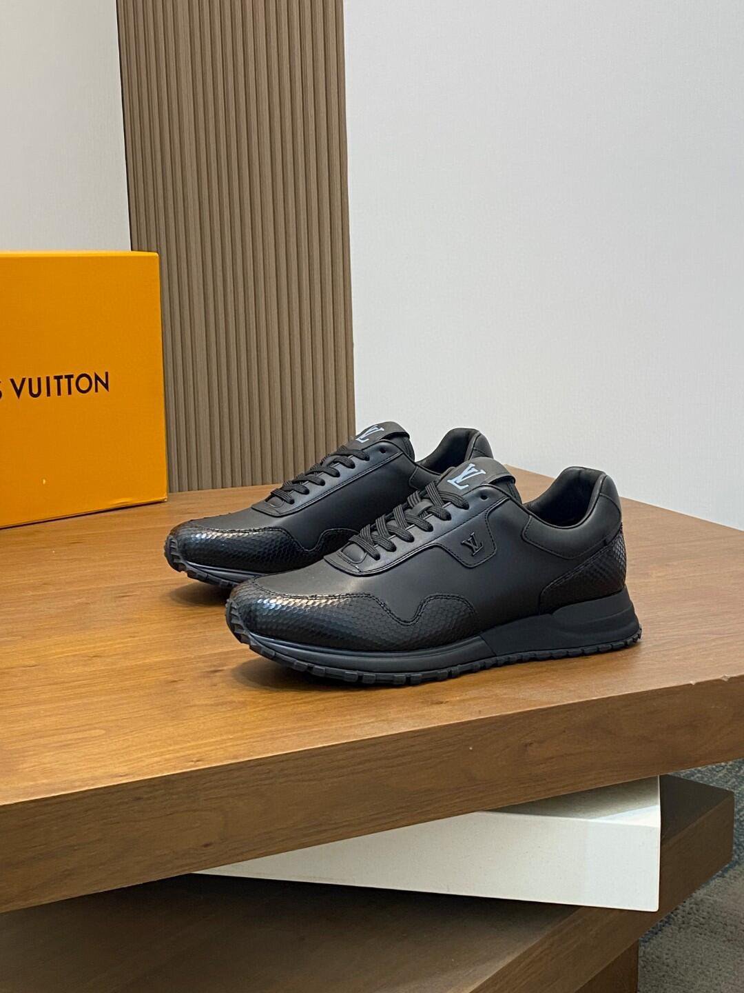 Louis Vuitton Black Low-Top Sneakers