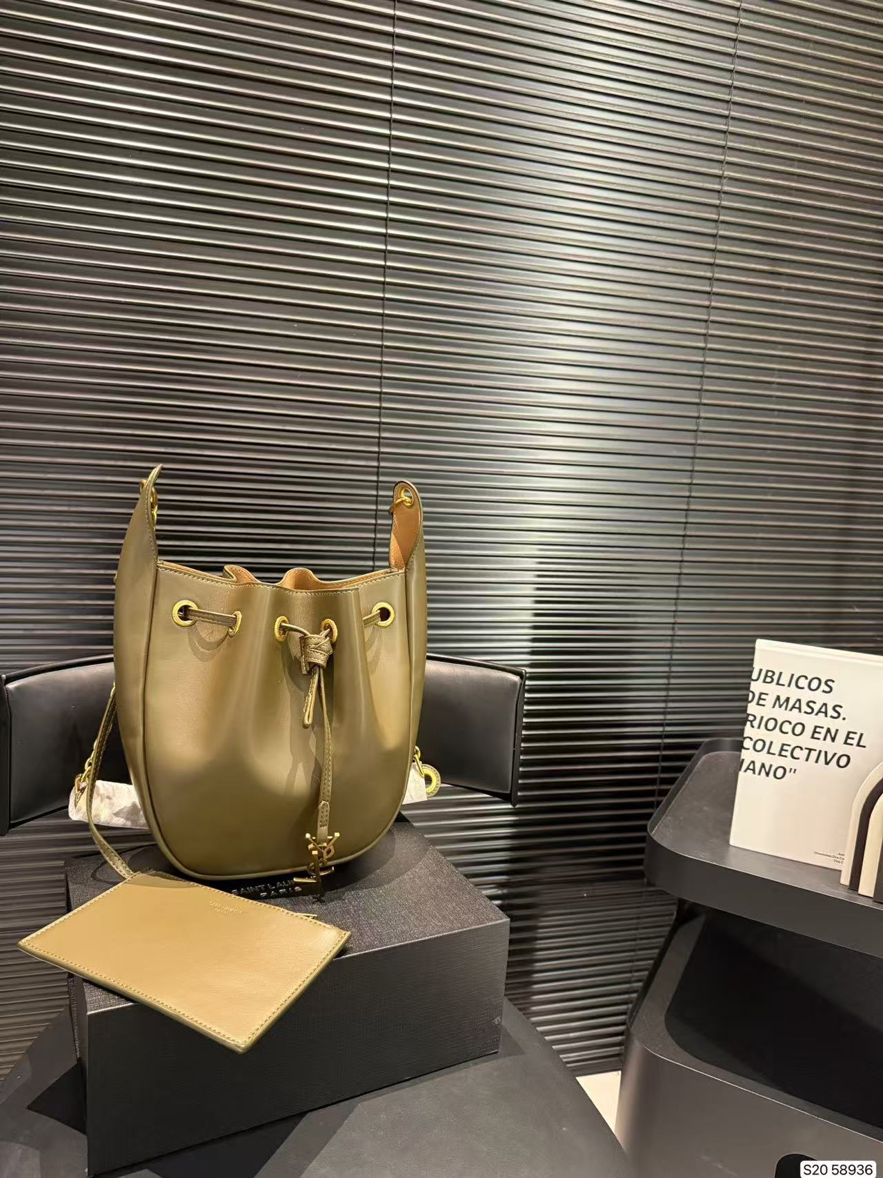 Saint Laurent Drawstring Bucket Bag Set