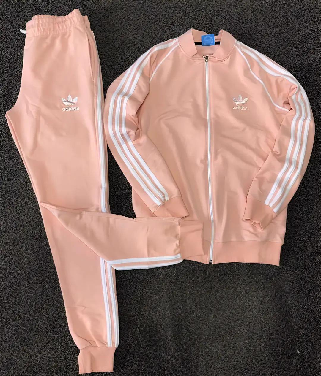 adidas Peach Three-Stripe Tracksuit