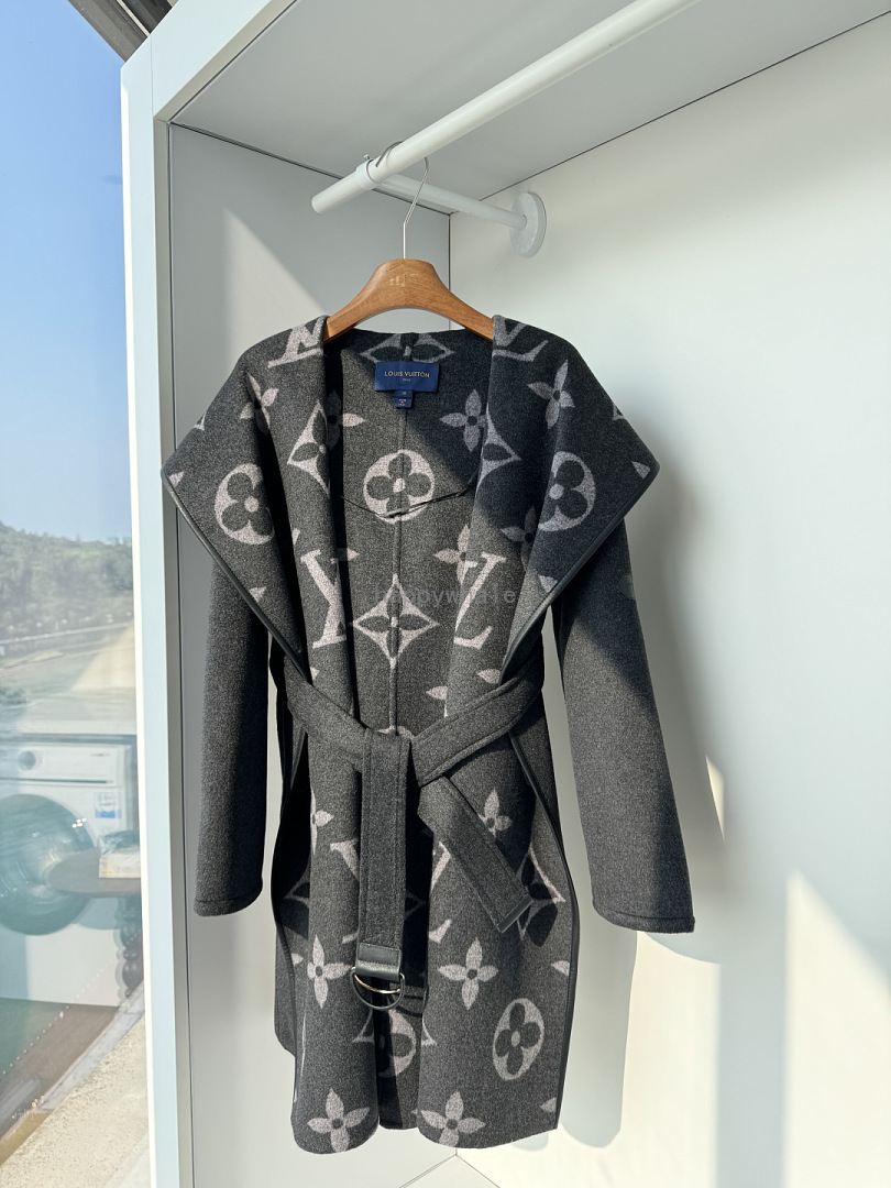 Louis Vuitton Monogram Belted Coat