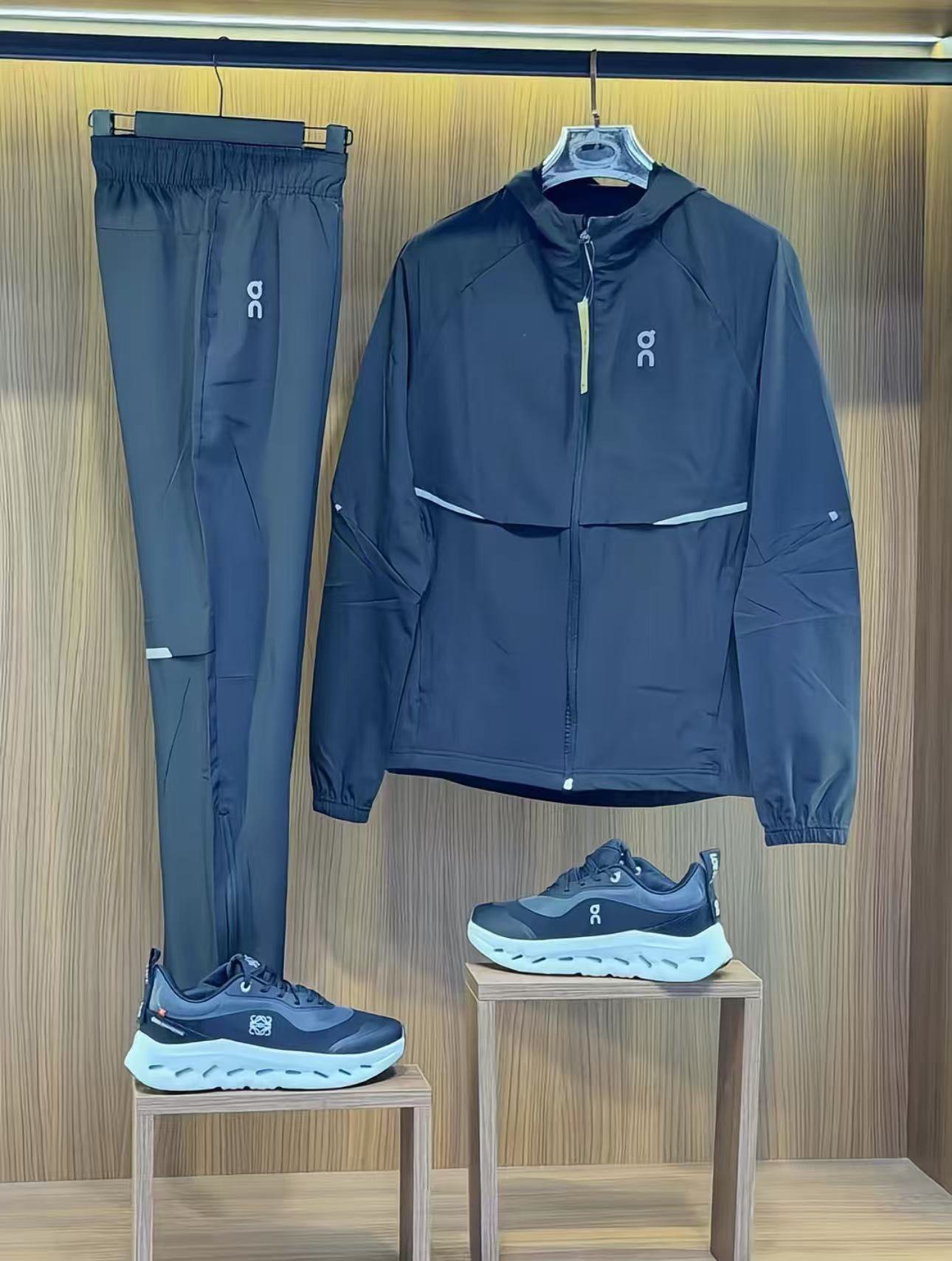 On Black Athletic Tracksuit