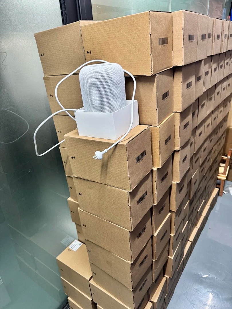 White Mesh Smart Speaker