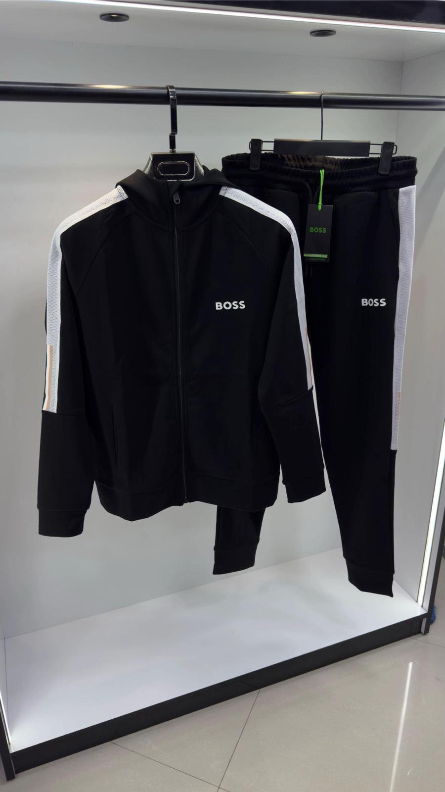 BOSS Black Color-Block Zip Tracksuit