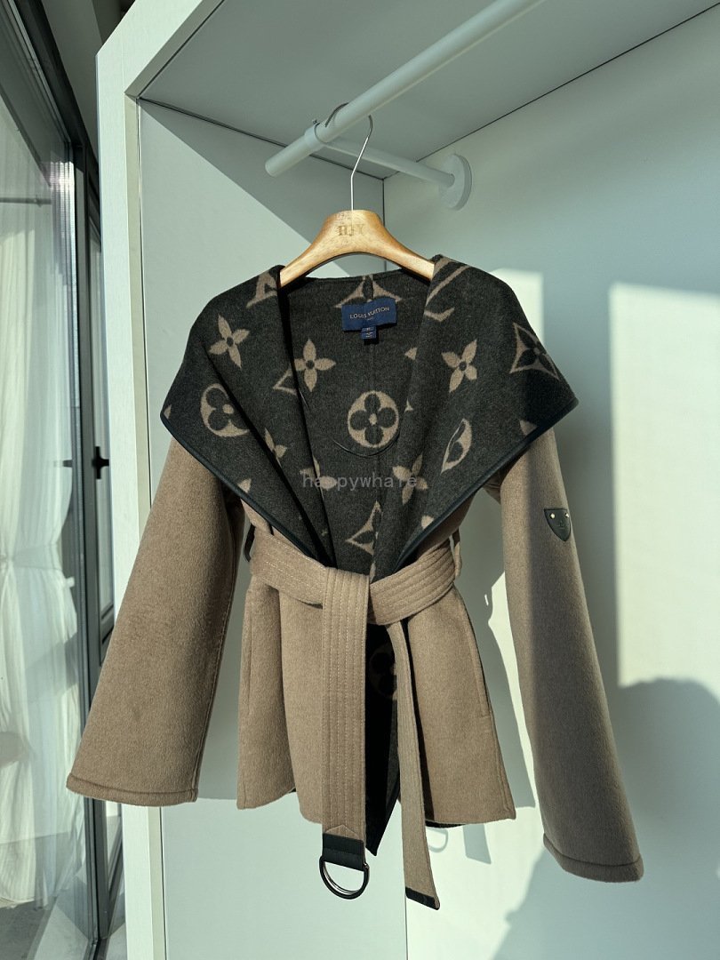 Louis Vuitton Monogram Wrap Coat