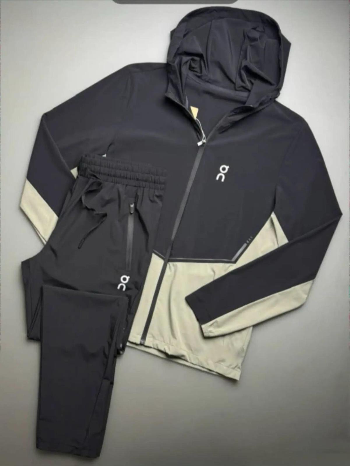 On Hooded Color-Block Tracksuit