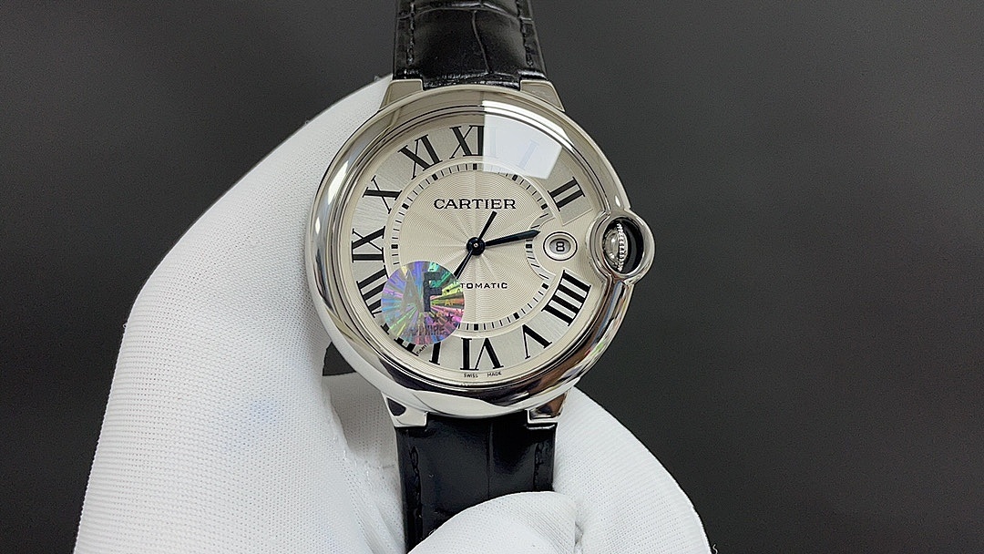 Cartier Automatic Leather Strap Watch