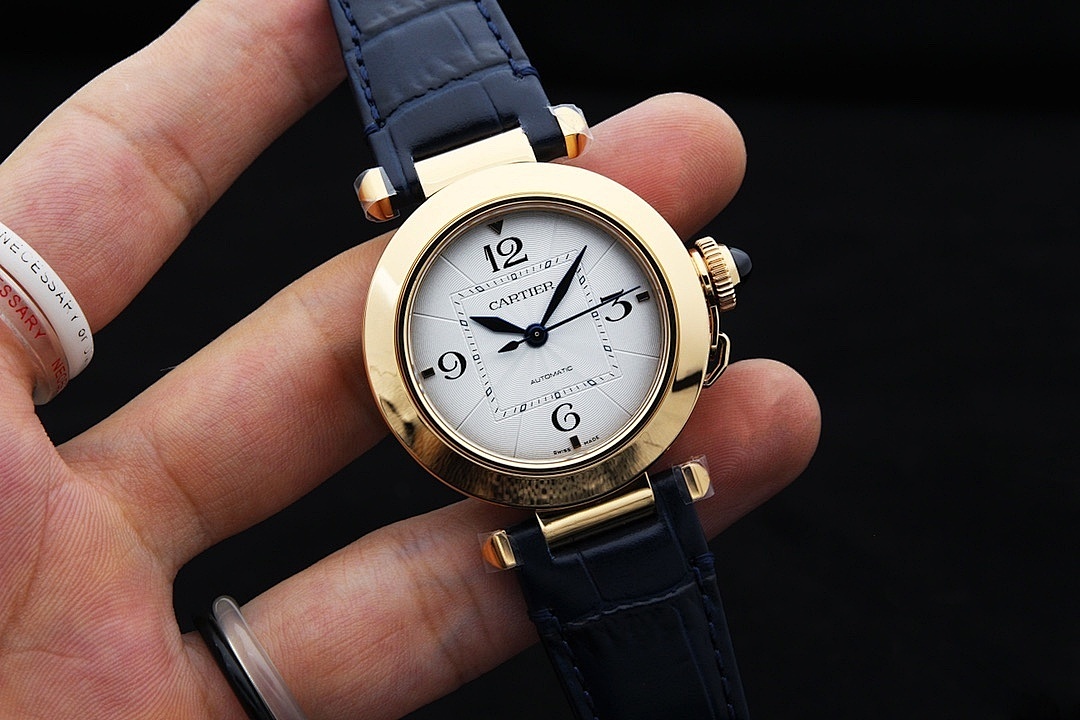 Cartier Automatic Leather Strap Watch