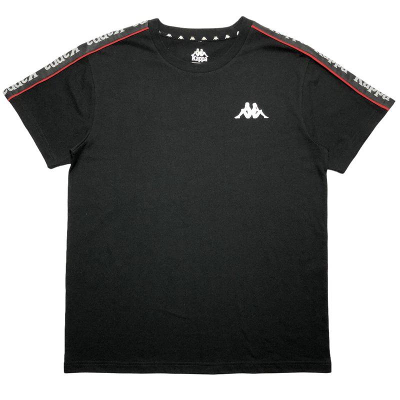 Kappa Red-Piped Shoulder-Tape T-Shirt