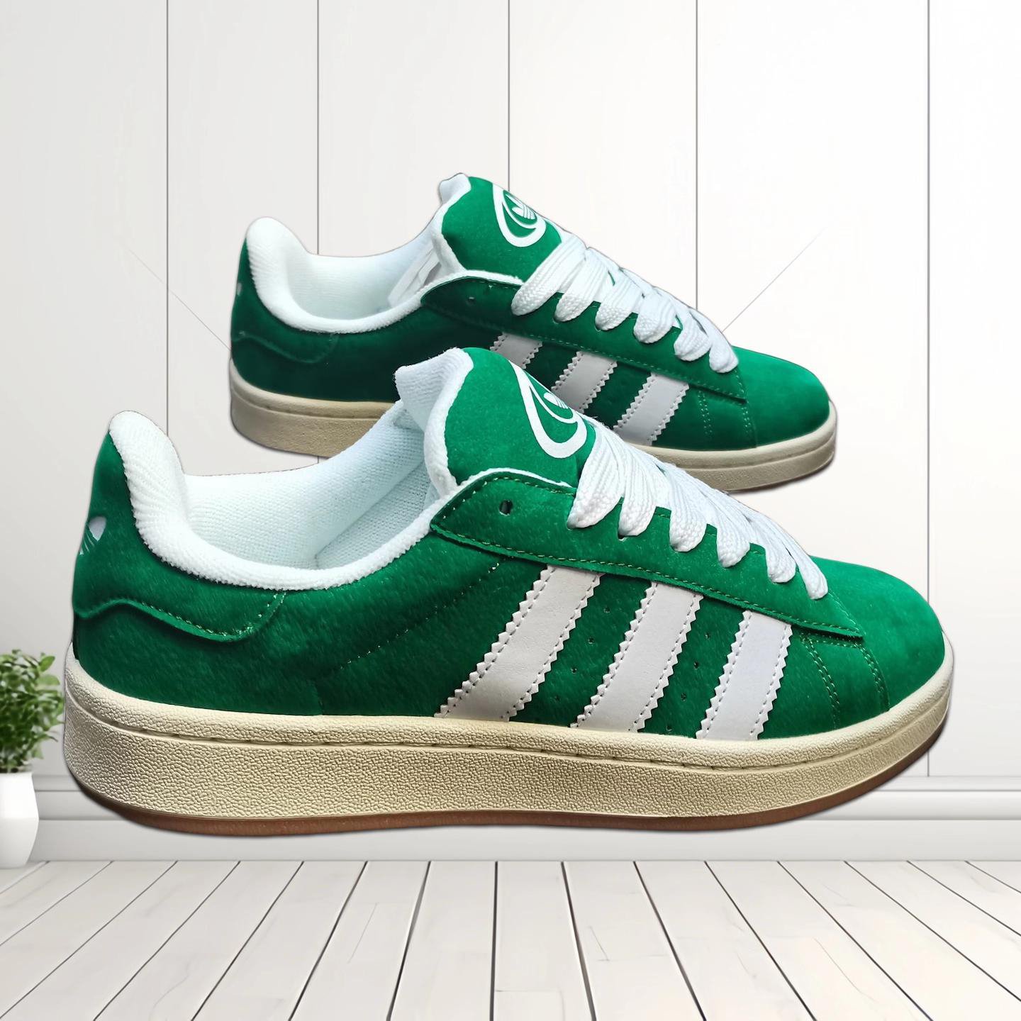 Green Low-Top Sneakers