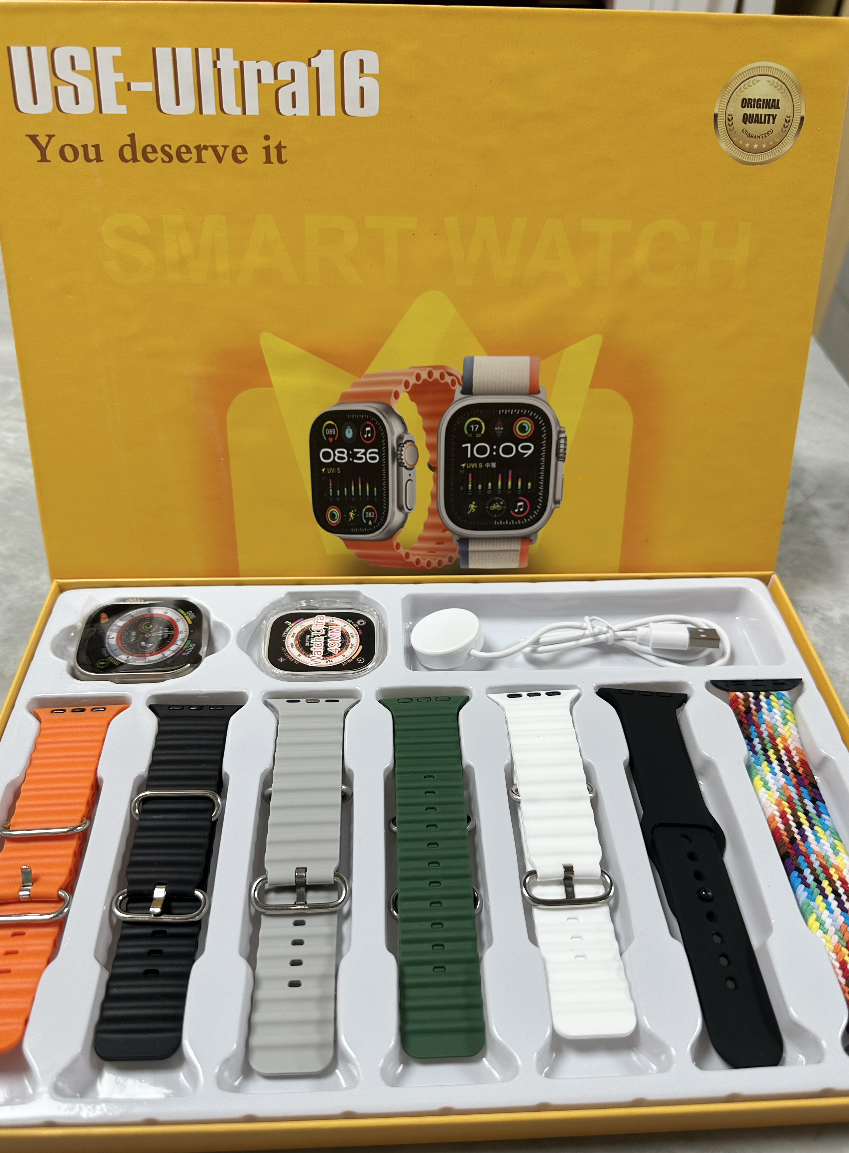 USE-ULTRA 16 Smart Watch Set