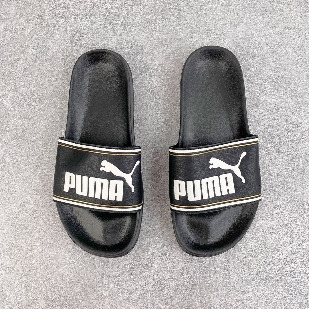 PUMA Black Slide Sandals