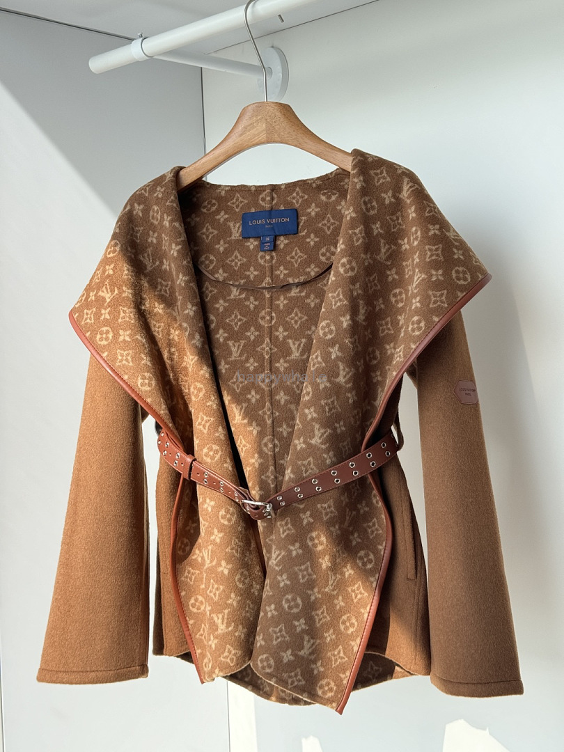 Louis Vuitton Monogram Belted Coat
