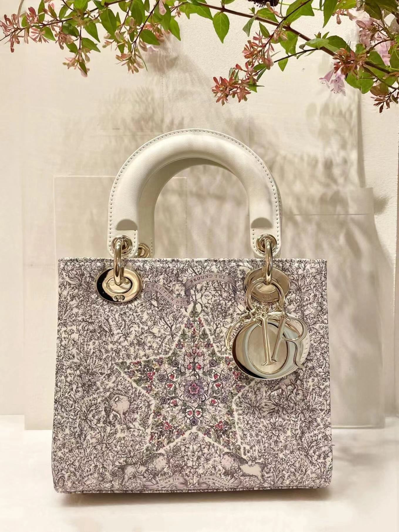 Star Motif Top-Handle Bag