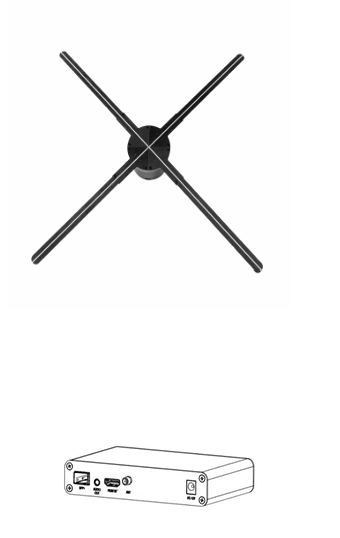 Holo-Smart100 HDMI Hologram Fan