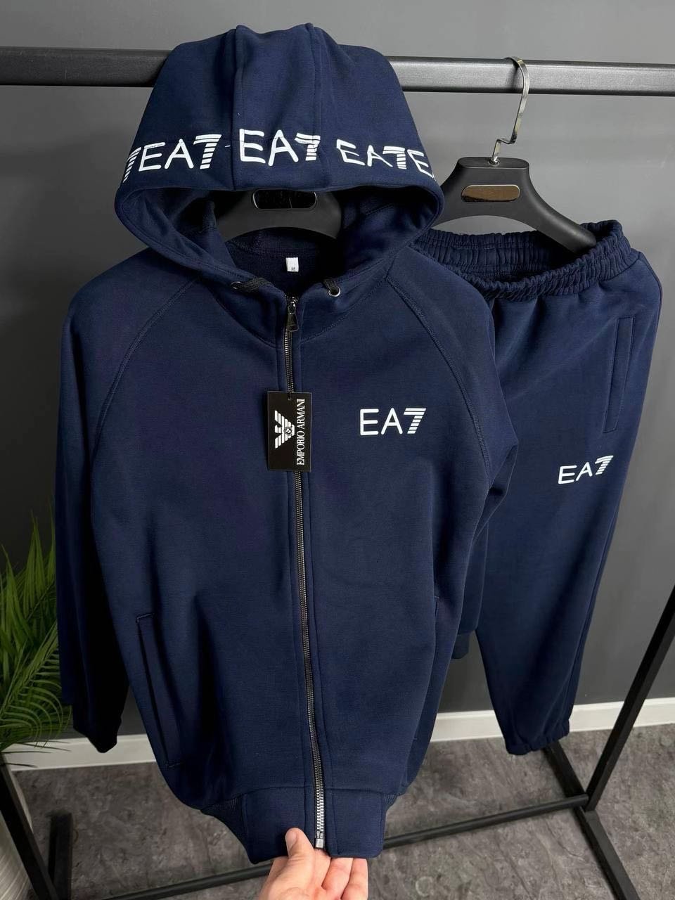 EA7 Logo Hooded Track Suit