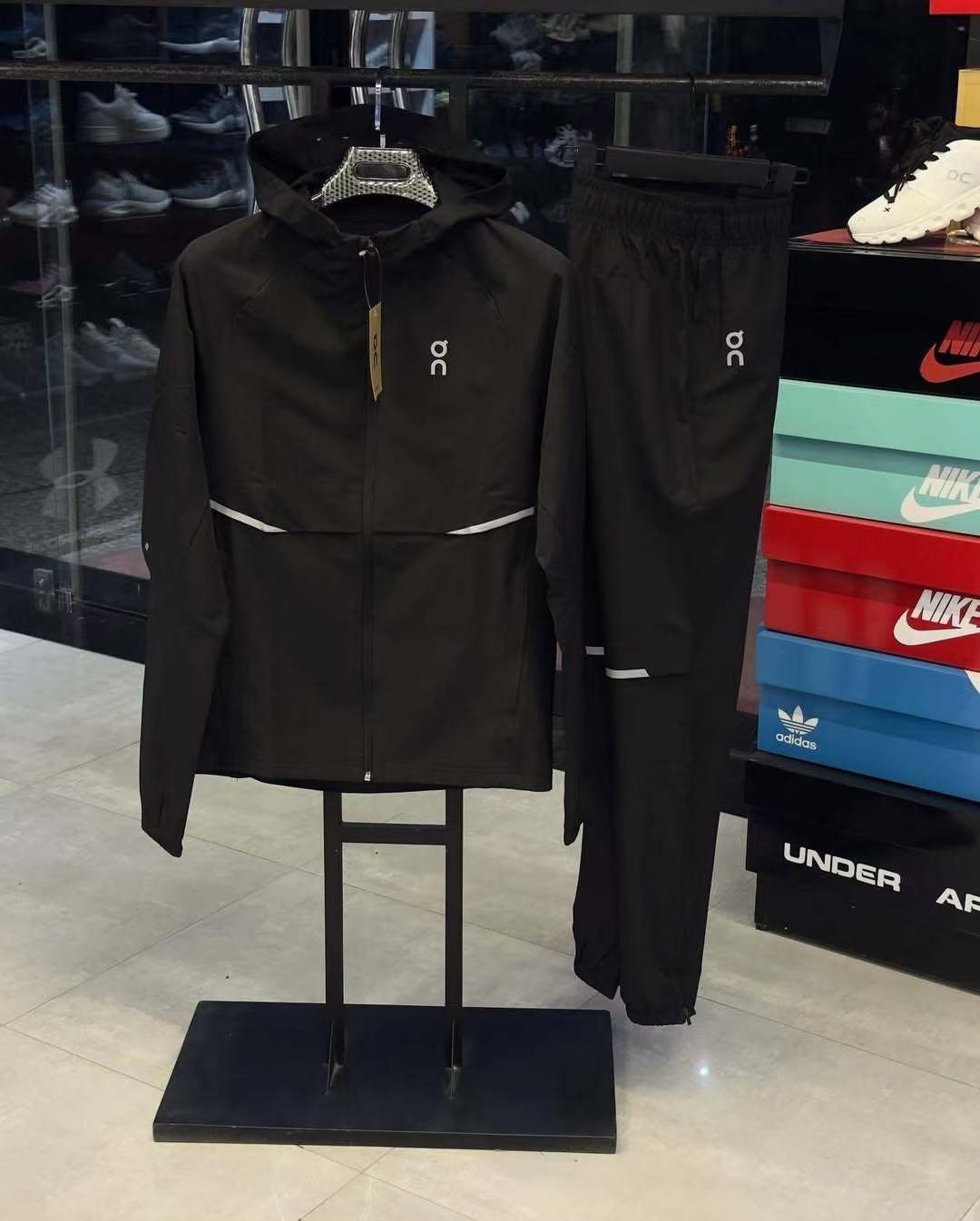 On Hooded Track Jacket and Pants Set