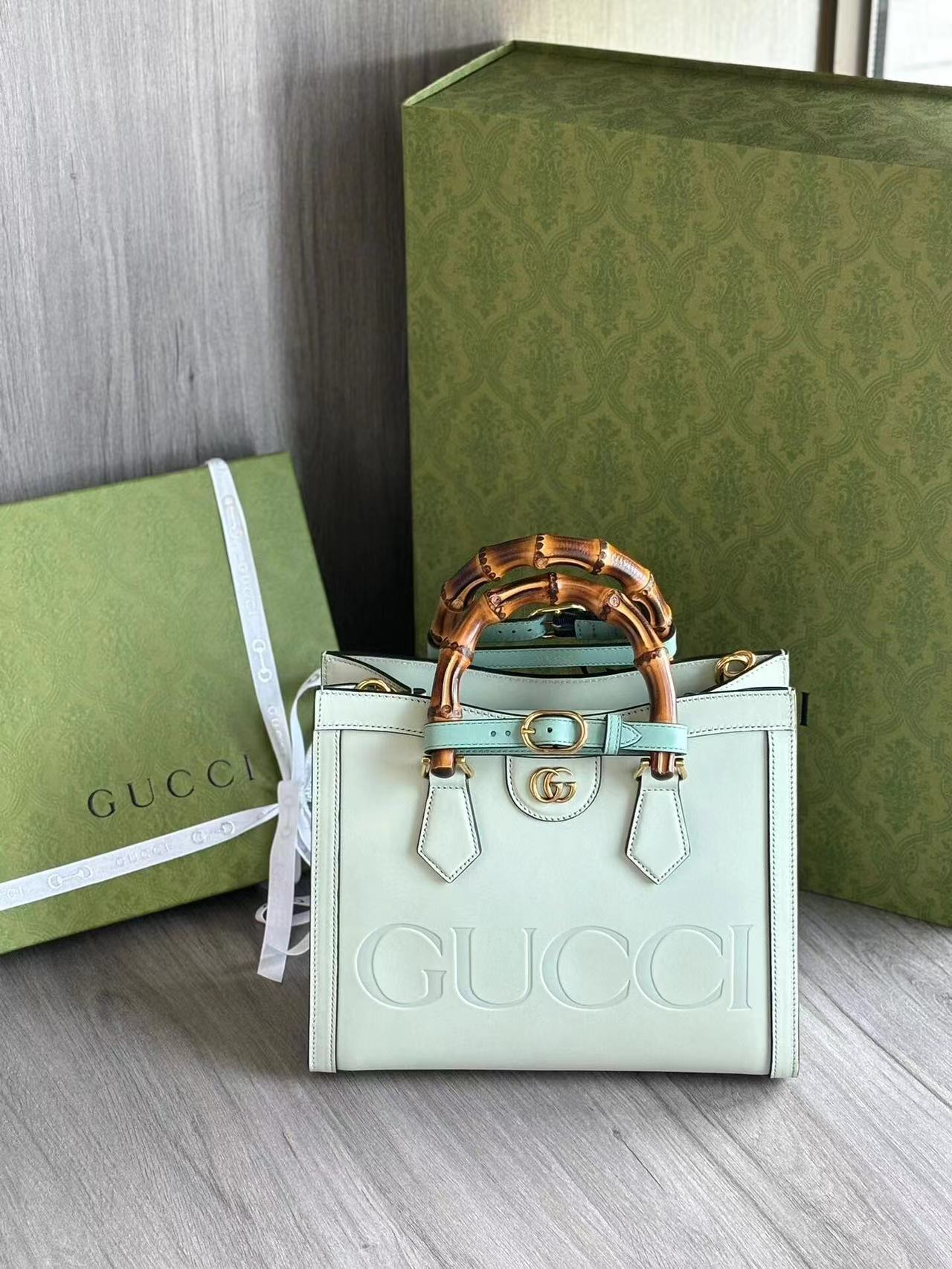 GUCCI Bamboo Handle Mini Tote Bag