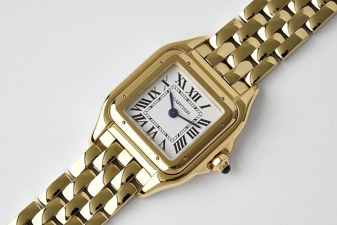 Cartier Gold-Tone Square Wristwatch