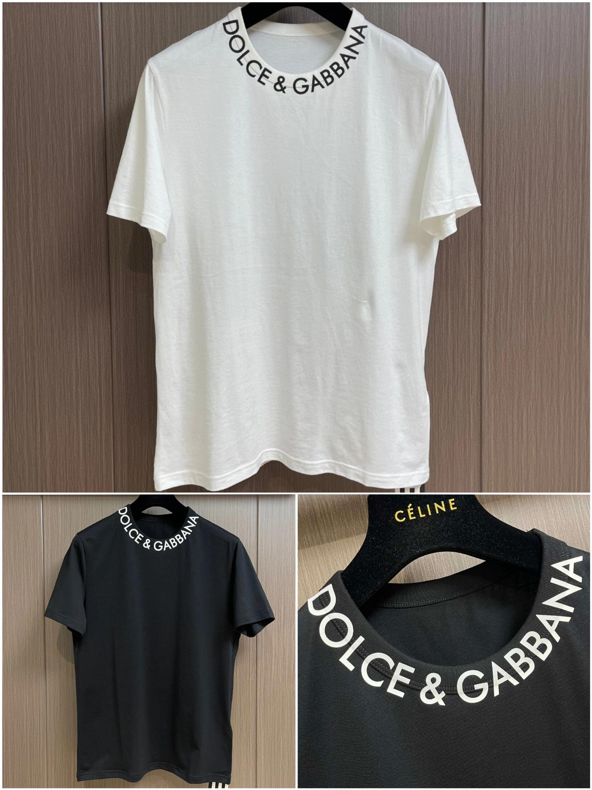Dolce & Gabbana Collar Lettering T-Shirt