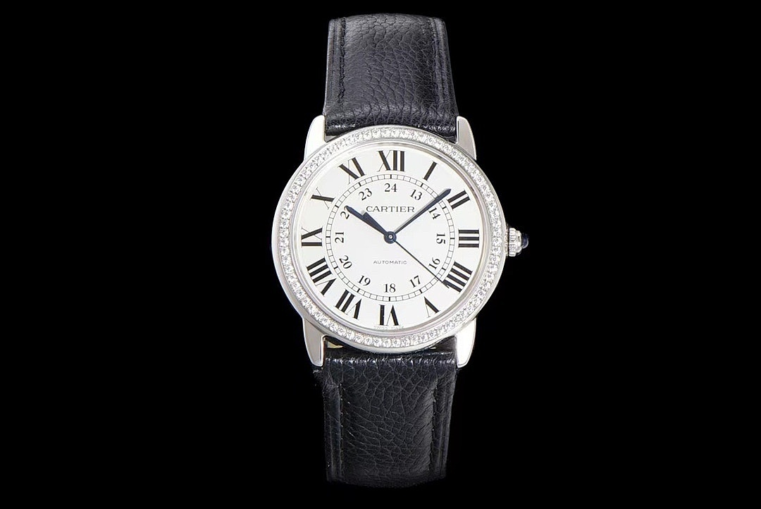 Cartier Automatic Leather Strap Watch