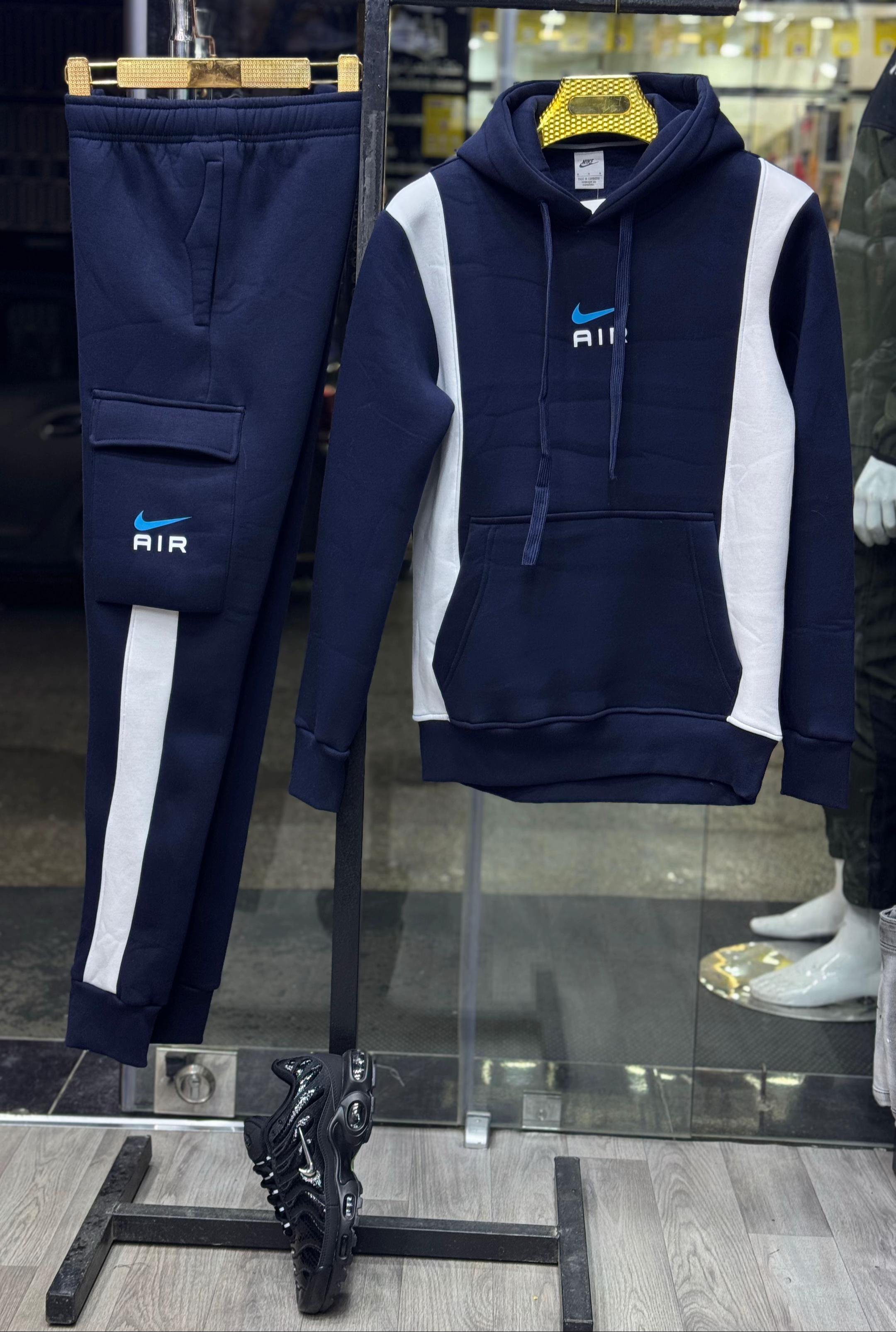 Nike Air Color-Block Hoodie and Cargo Jogger Set