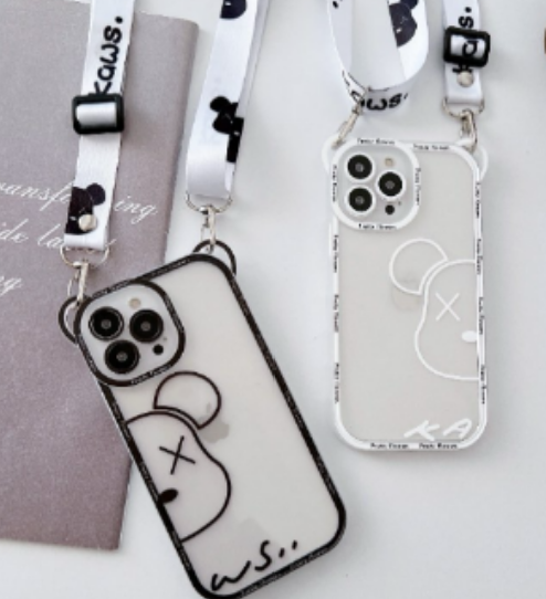 Cartoon Phone Case with Lanyard