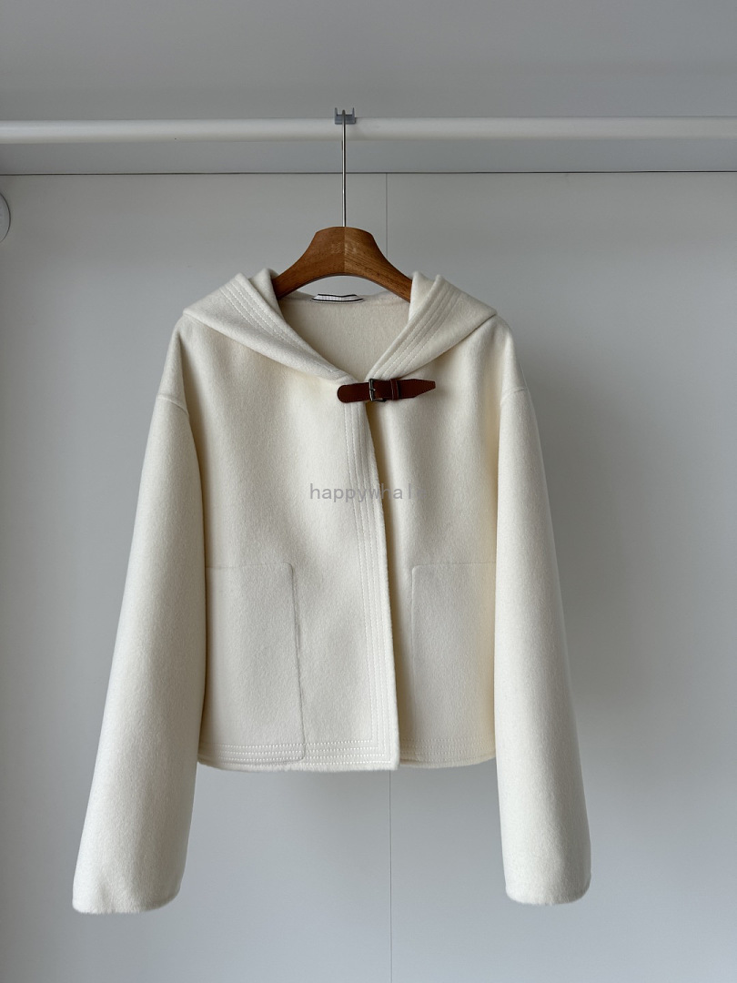 Women's Hooded Wool Blend Jacket