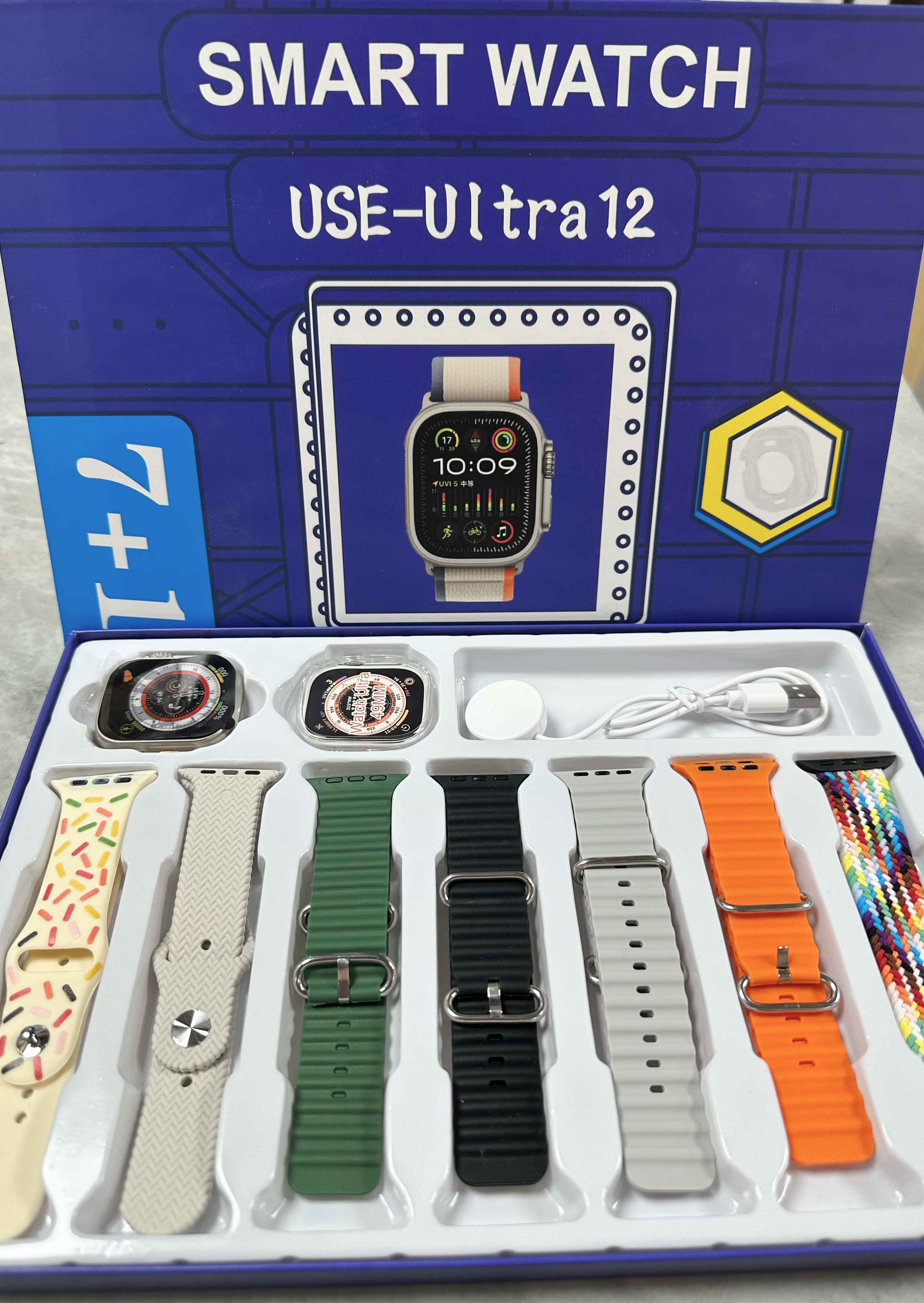 USE-ULTRA 12 Smart Watch Set