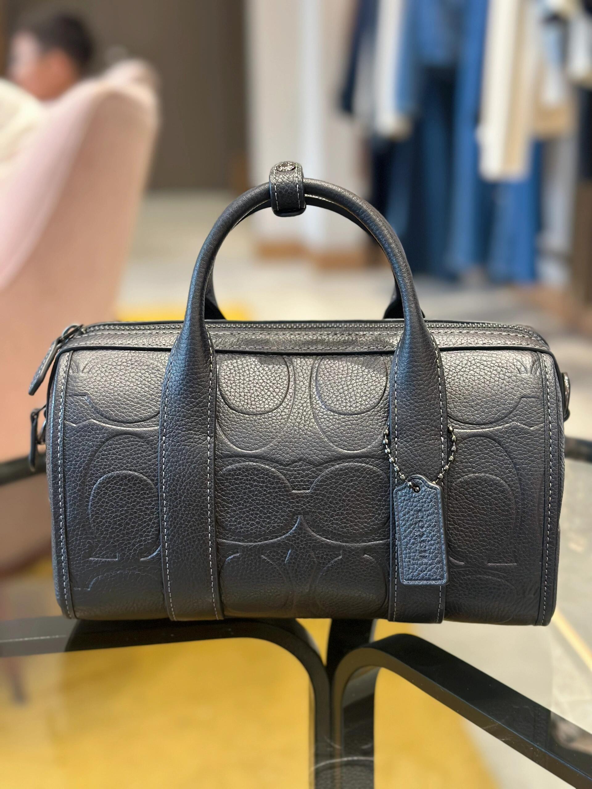 COACH Oversized Signature Barrel Handbag