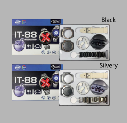 IT-88 Smartwatch Gift Set - Silver